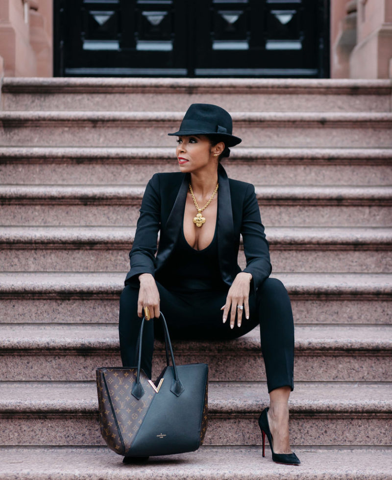 Courtney Rhodes Tuxedo Suit